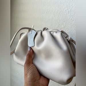 Great condition! Vegan leather clutch with shoulder strap